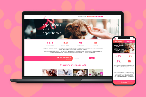 Animal Shelter Website Image